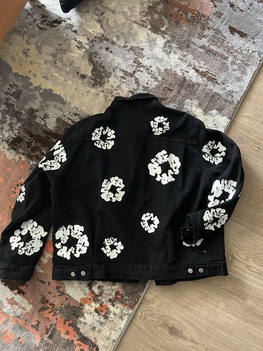 DENIM TEARS Black denim tears cotton wraith denim jacket Grailed