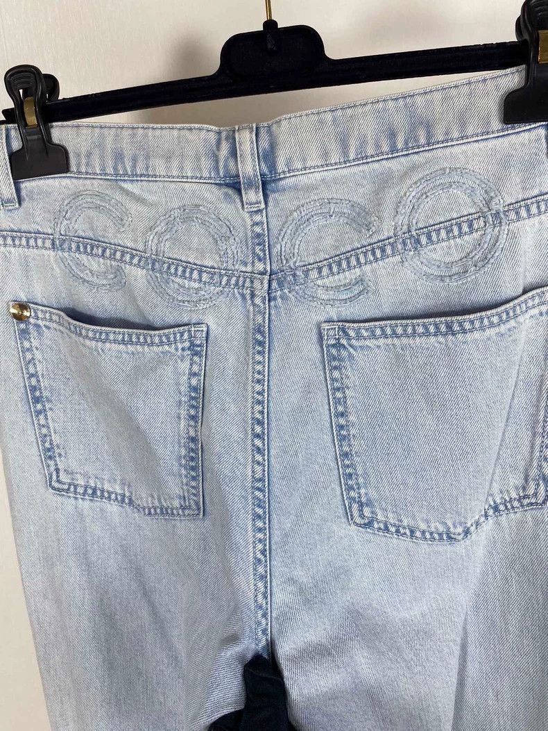 Chanel Light Blue Chanel Denim Pants -2505 Size US 38 / EU 54 - 3 Thumbnail