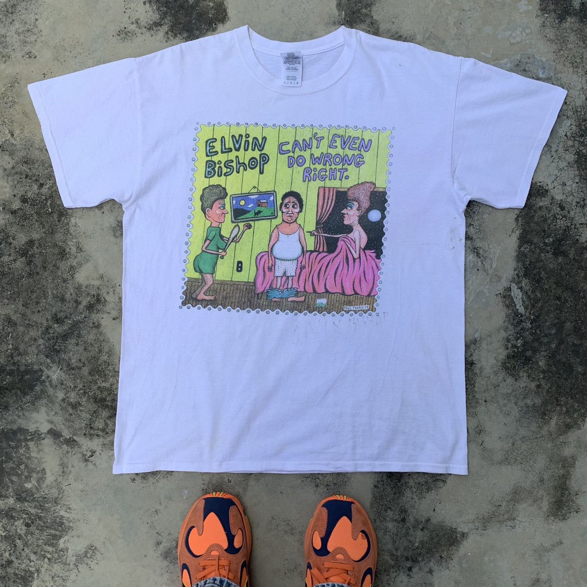 Band Tees ELVIN BISHOP BLUES AND ROCK! Size US L / EU 52-54 / 3 - 1 Thumbnail