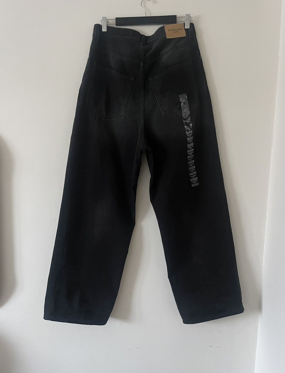 Balenciaga Black baggy denim Size US 31 - 2 Thumbnail