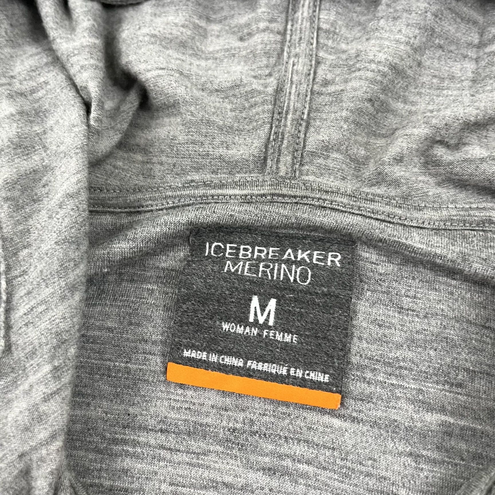 Icebreaker Icebreaker Merino Hooded Jacket Womens Medium Gray Wool Hiking Pockets Outdoors Womens Size M / US 6-8 / IT 42-44 - 2 Thumbnail