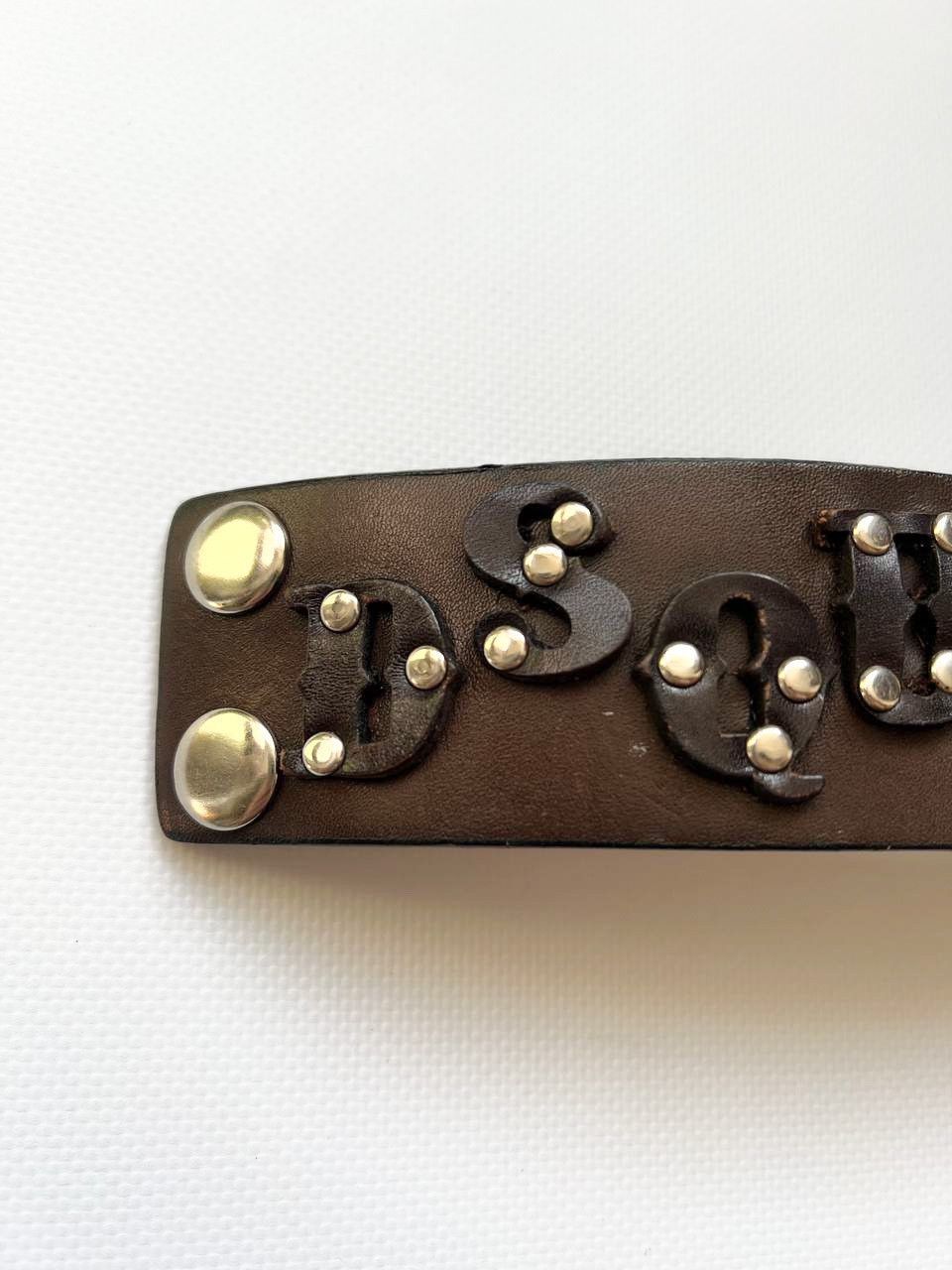 Dsquared2 Vintage Dsquared leather bracelet rock punk studded logo Size ONE SIZE - 4 Thumbnail
