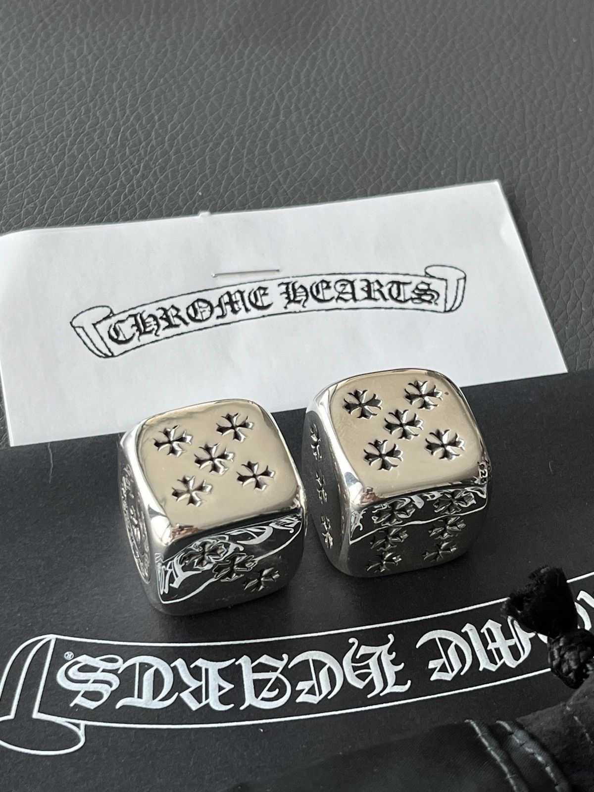 Chrome Hearts Extremely RARE Chrome Hearts Dice Set (x2) Size ONE SIZE - 6 Thumbnail
