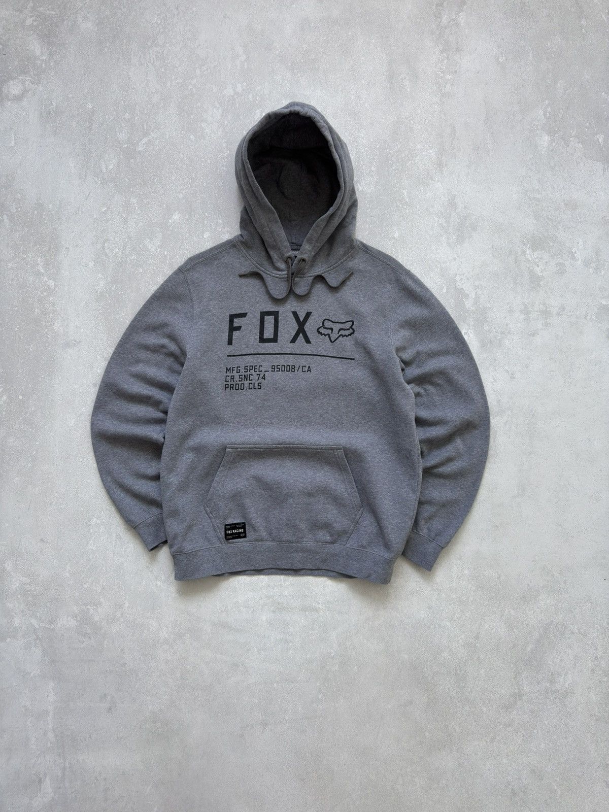 Fox Racing Vintage Fox Racing Gray Hoodie Monster Non Stop Pullover Size US M / EU 48-50 / 2 - 1 Thumbnail