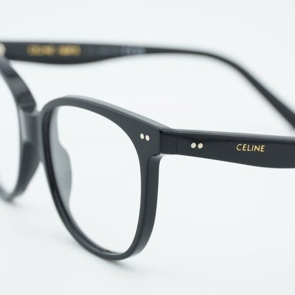 Celine Celine CL5010IN 001 Eyeglasses Black 53mm Square Frame Size ONE SIZE - 2 Thumbnail