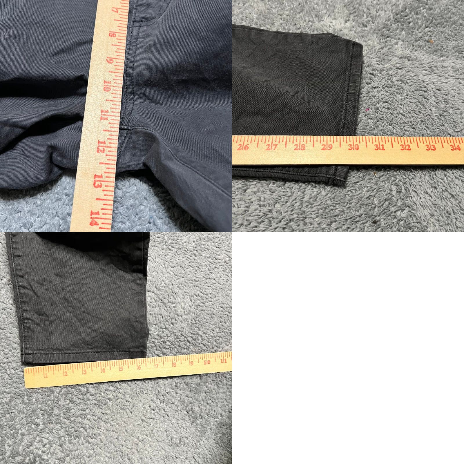 Vintage Flint & Tinder Pants Mens 33x30 Slim Fit Gray Khaki Stretch Cotton Jeans Size US 33 - 8 Thumbnail