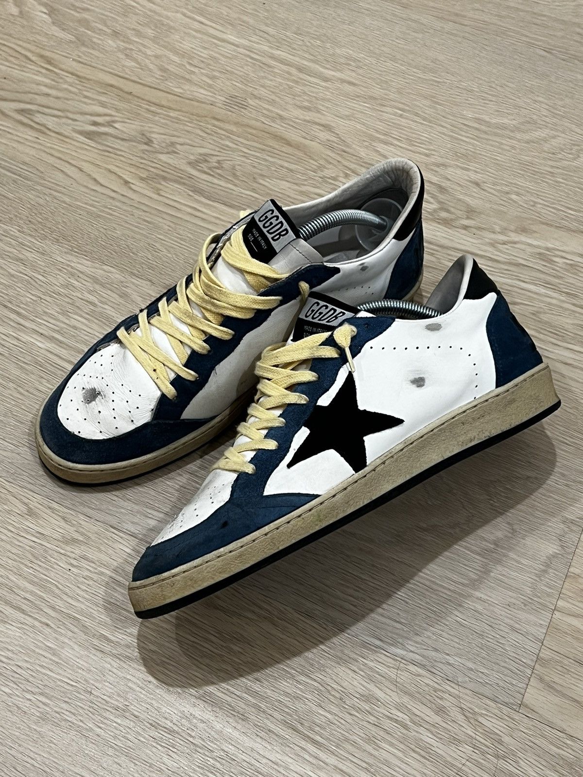 image of Golden Goose Ballstars Shoes in White, Men's (Size 9)
