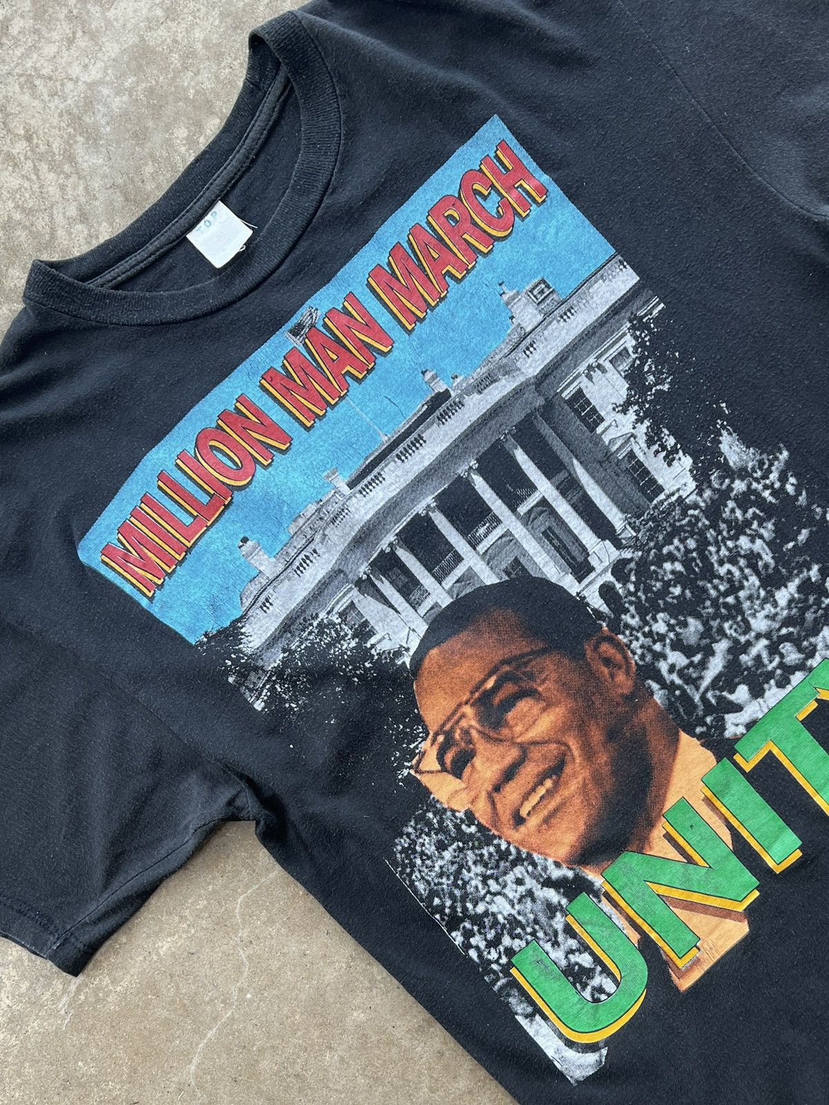 Million man March 90s rap tシャツ Million Man March Retro Beefy-T® Short-Sleeve T-Shirt