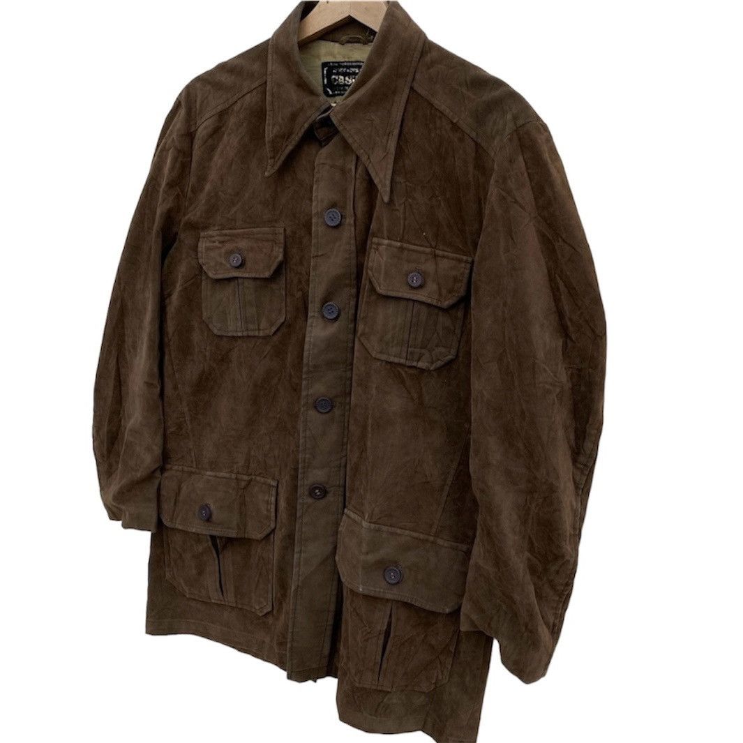 Vintage Rough out Japanese Brand Suede Leather Jacket