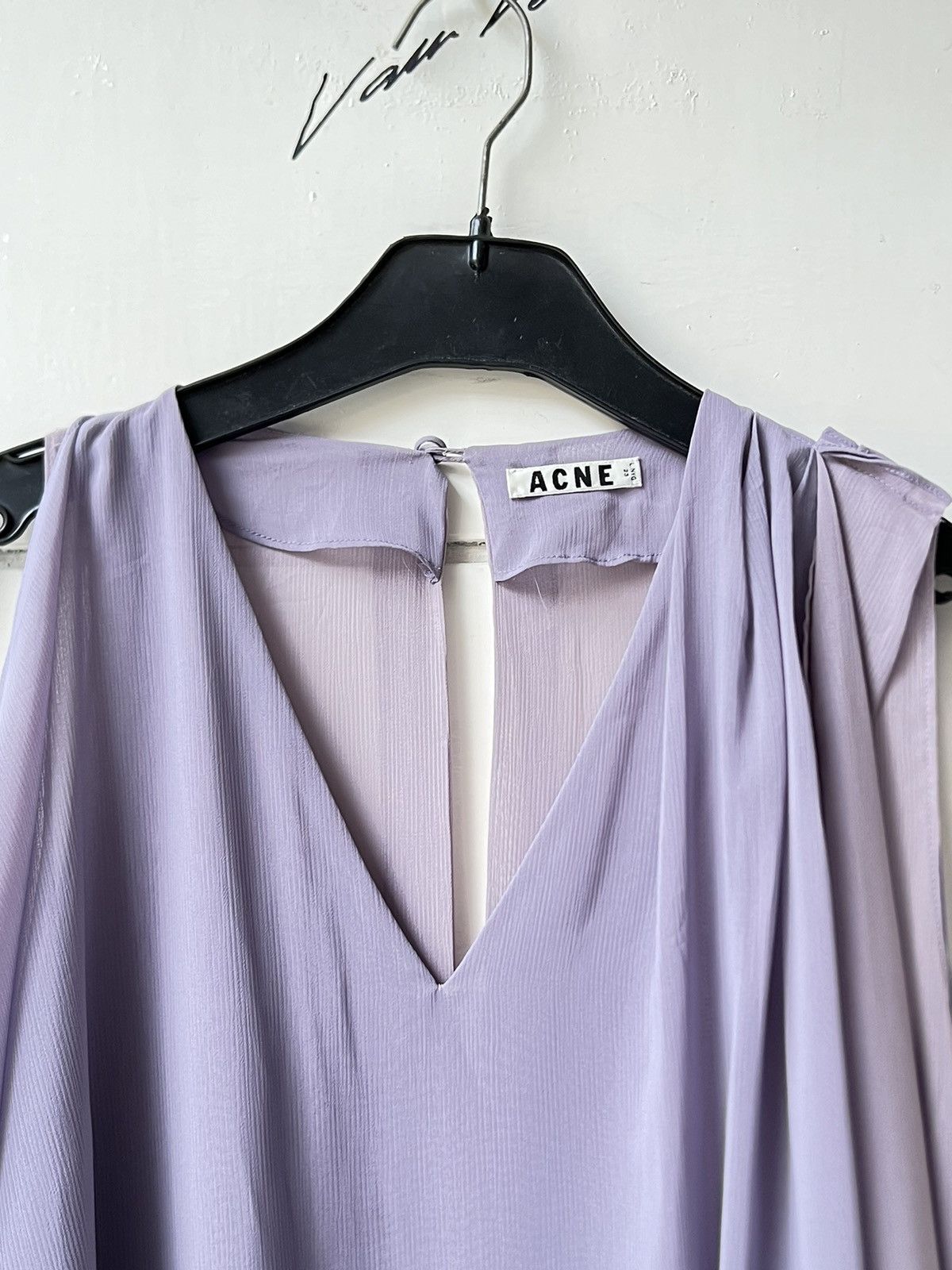 Acne Studios ACNE Purple Midi Dress Size S / US 4 / IT 40 - 4 Thumbnail