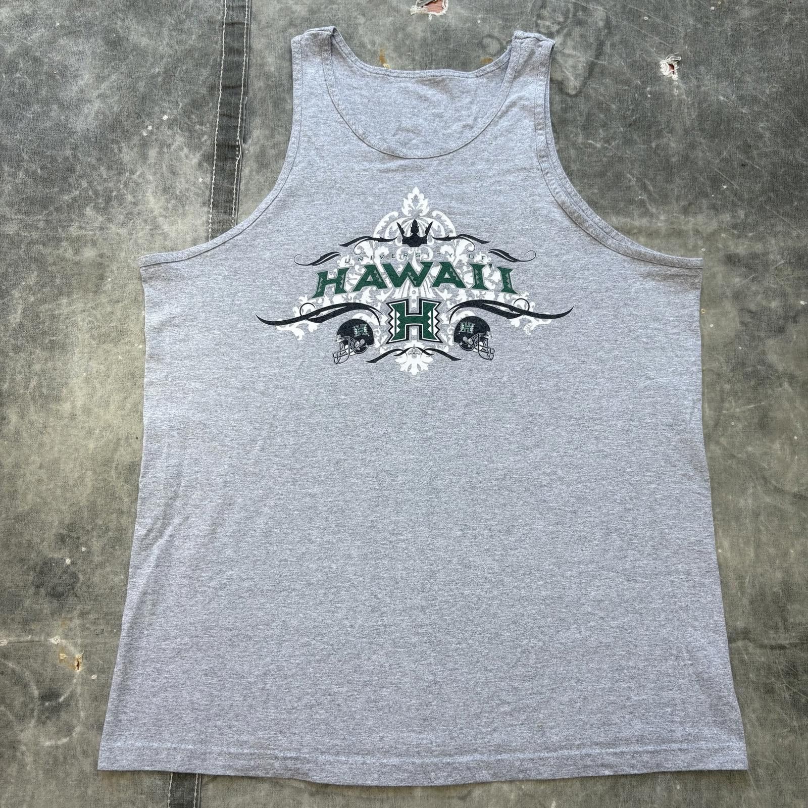 Vintage Vintage Y2K University of Hawaii Rainbows Football Tank Top Size US XL / EU 56 / 4 - 1 Thumbnail