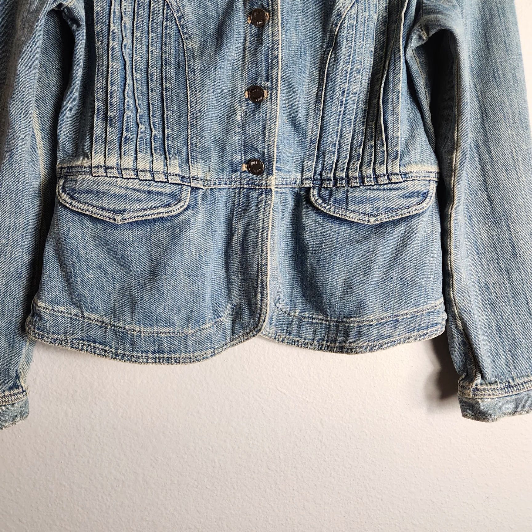 J. Jill VINTAGE J. Jill Womens Jacket Denim Medium Wash XS Regular Short Sleeve Size 26" / US 2 / IT 38 - 5 Thumbnail
