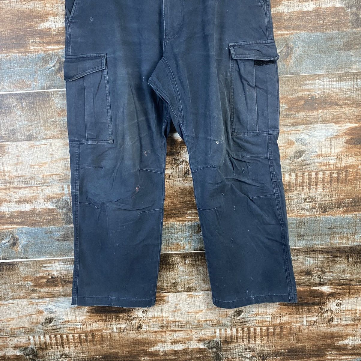 Japanese Brand DL Japanese Brand Dark Blue Cargo Multipocket Pants #C957 Size US 34 / EU 50 - 3 Thumbnail