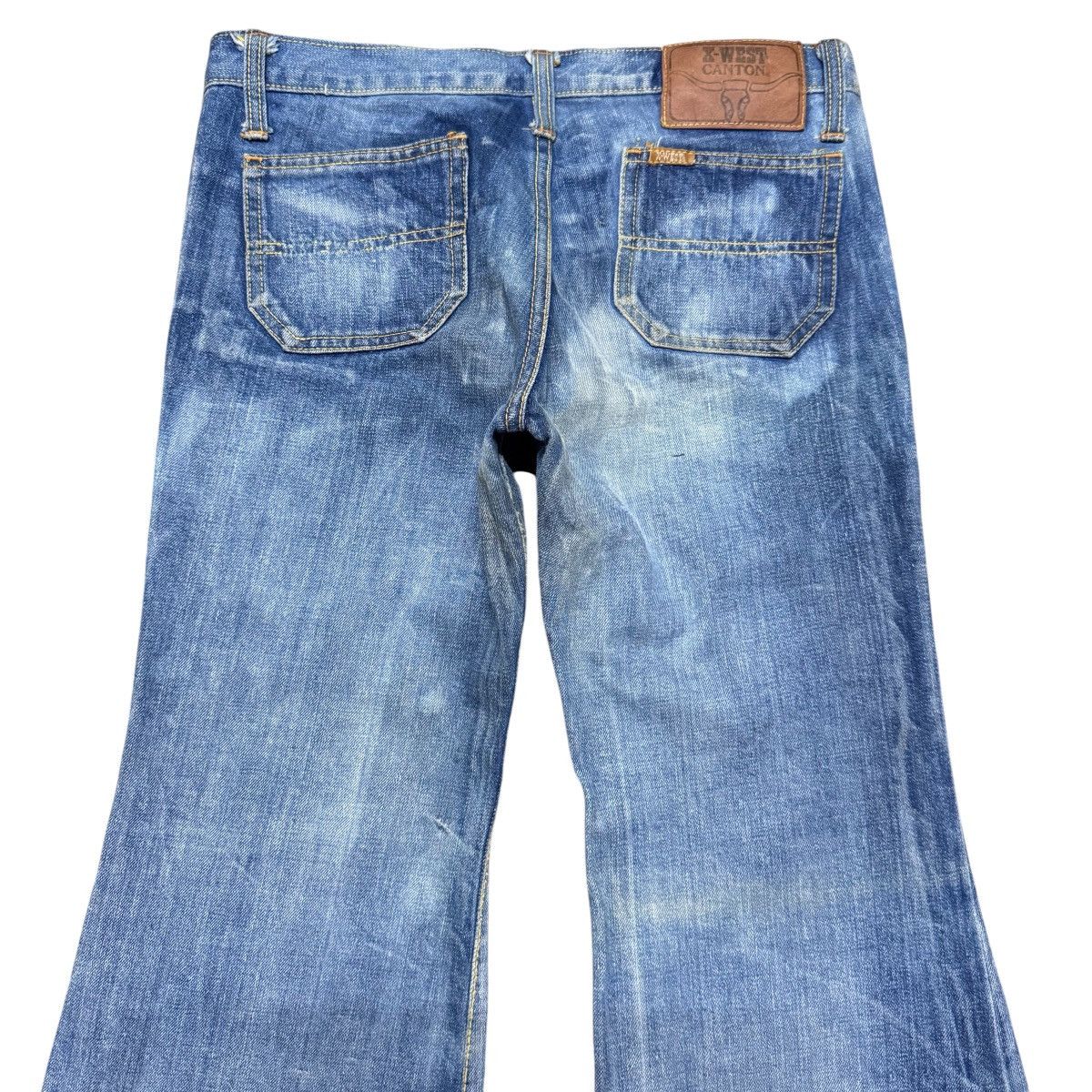 Vintage Vintage X-West Canton Denim Bell Bottom Jeans Size US 30 / EU 46 - 5 Thumbnail