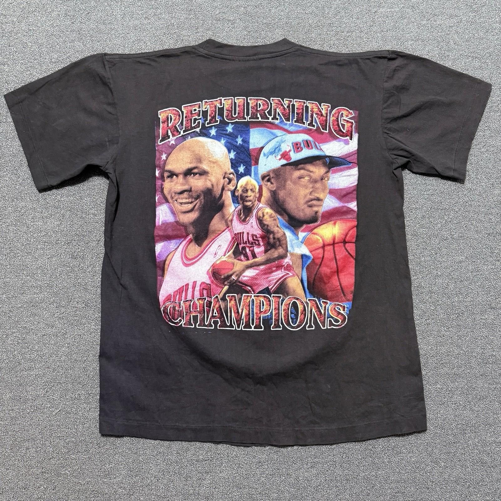 Other Vintage Chicago Bulls Bootleg Champions 1997 T-shirt size XL Size US XL / EU 56 / 4 - 3 Thumbnail