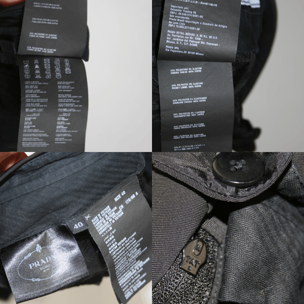 Prada 2014 Mainline Black Tab Logo Polyester Pants Size 27" / US 4 / IT 40 - 8 Thumbnail
