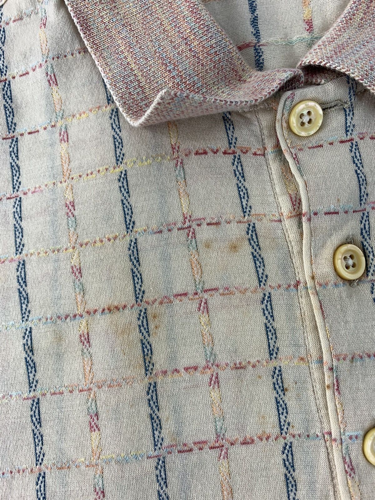 Alberto Alberto Rubini Made In Italy Checked Single Pocket Polo Tee Size US M / EU 48-50 / 2 - 5 Thumbnail