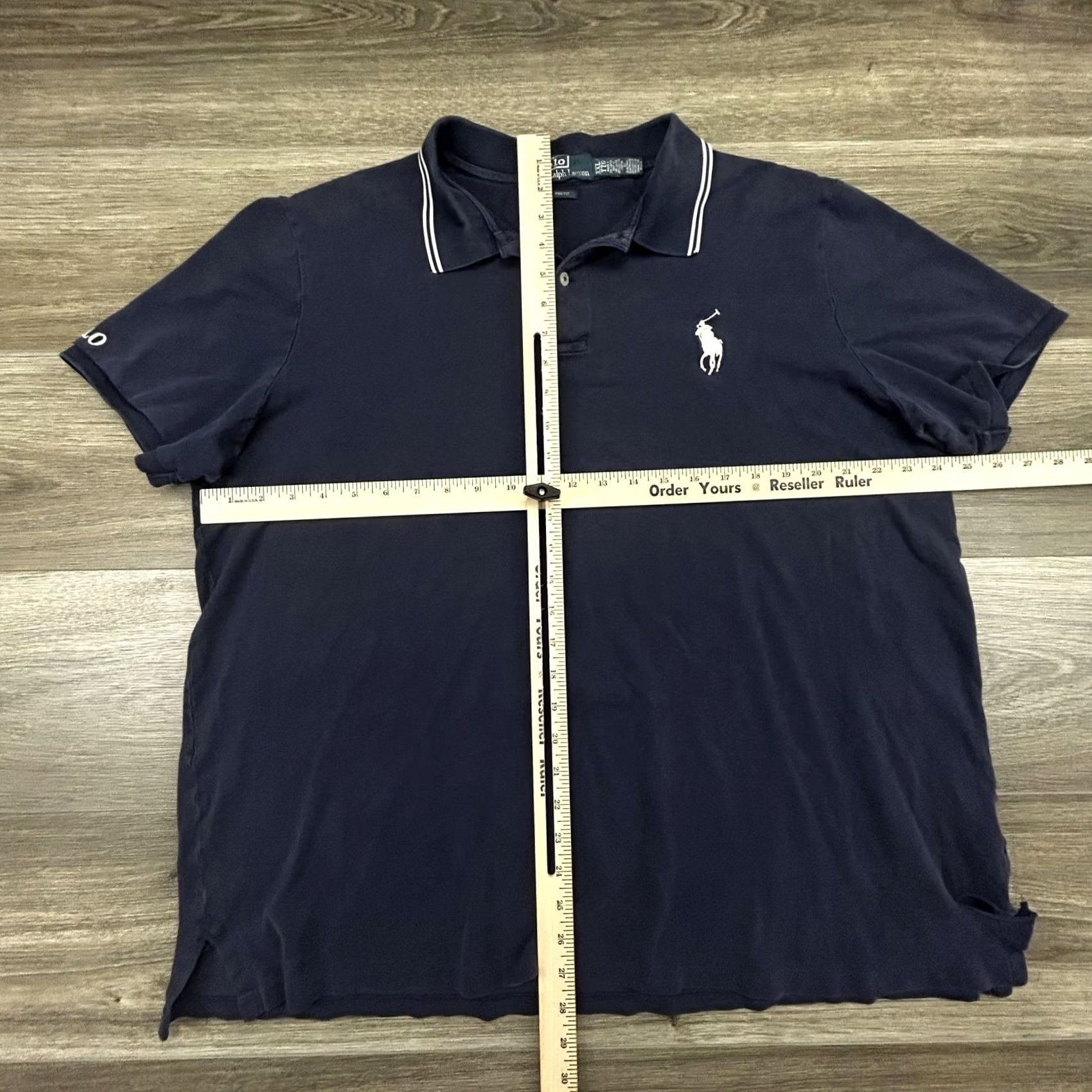 Polo Ralph Lauren Vintage Polo Ralph Lauren Shirt Mens 2XL Navy Pro Fit Short Sleeve RARE Size US XXL / EU 58 / 5 - 5 Thumbnail