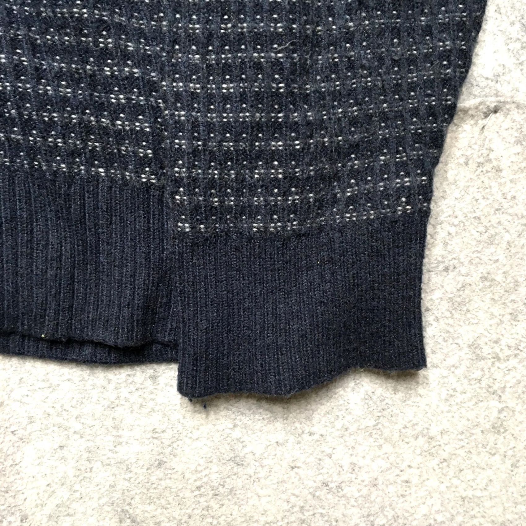Smartwool SmartWool Sweater Mens 3XL Navy Merino Wool Blend Crewneck Textured SW010949 Geometric Knit Long Sleeve Pullover Crew Neck Mens Blue Size US XXL / EU 58 / 5 - 2 Thumbnail