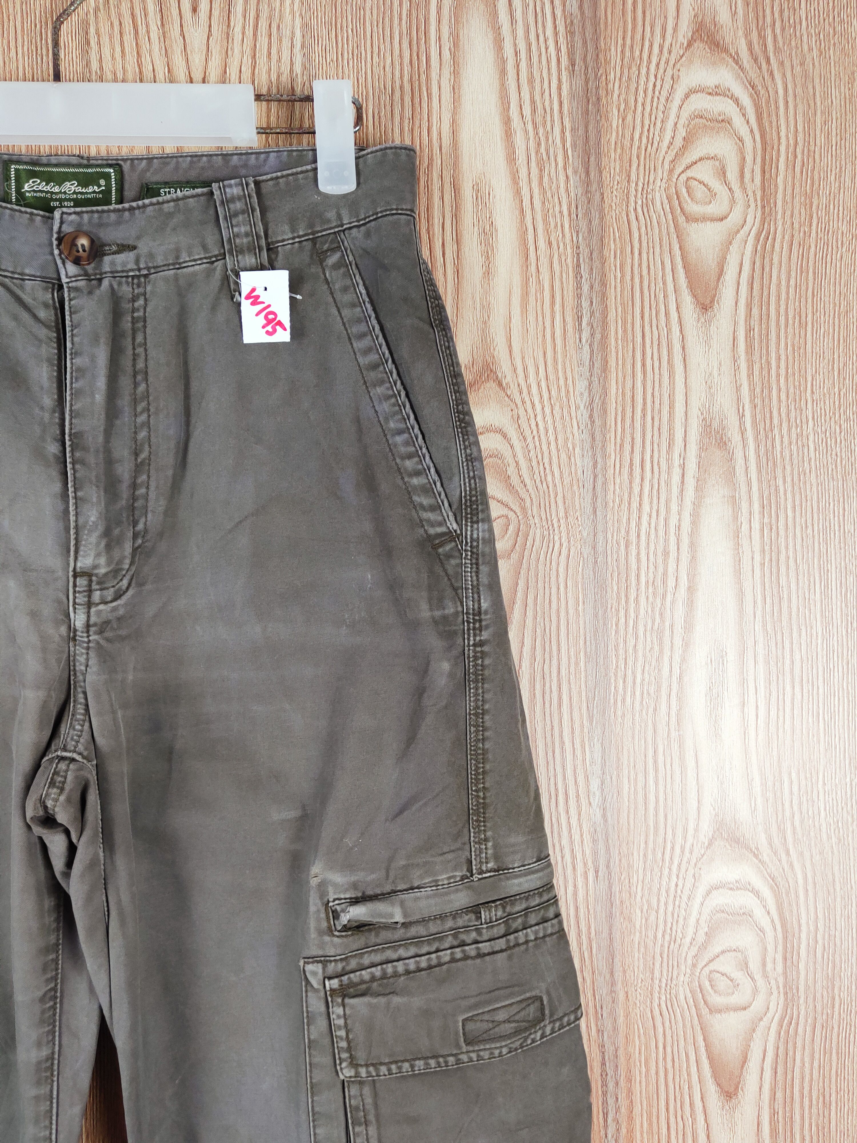 Eddie Bauer Eddie Bauer Olive Faded Multipocket Cargo Pants #W195 Size US 29 - 5 Thumbnail