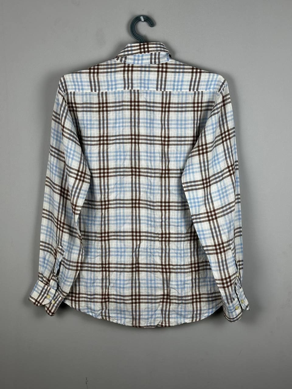 Etro ETRO Luxury Linen Check Long Sleeve Shirt Size US M / EU 48-50 / 2 - 12 Thumbnail