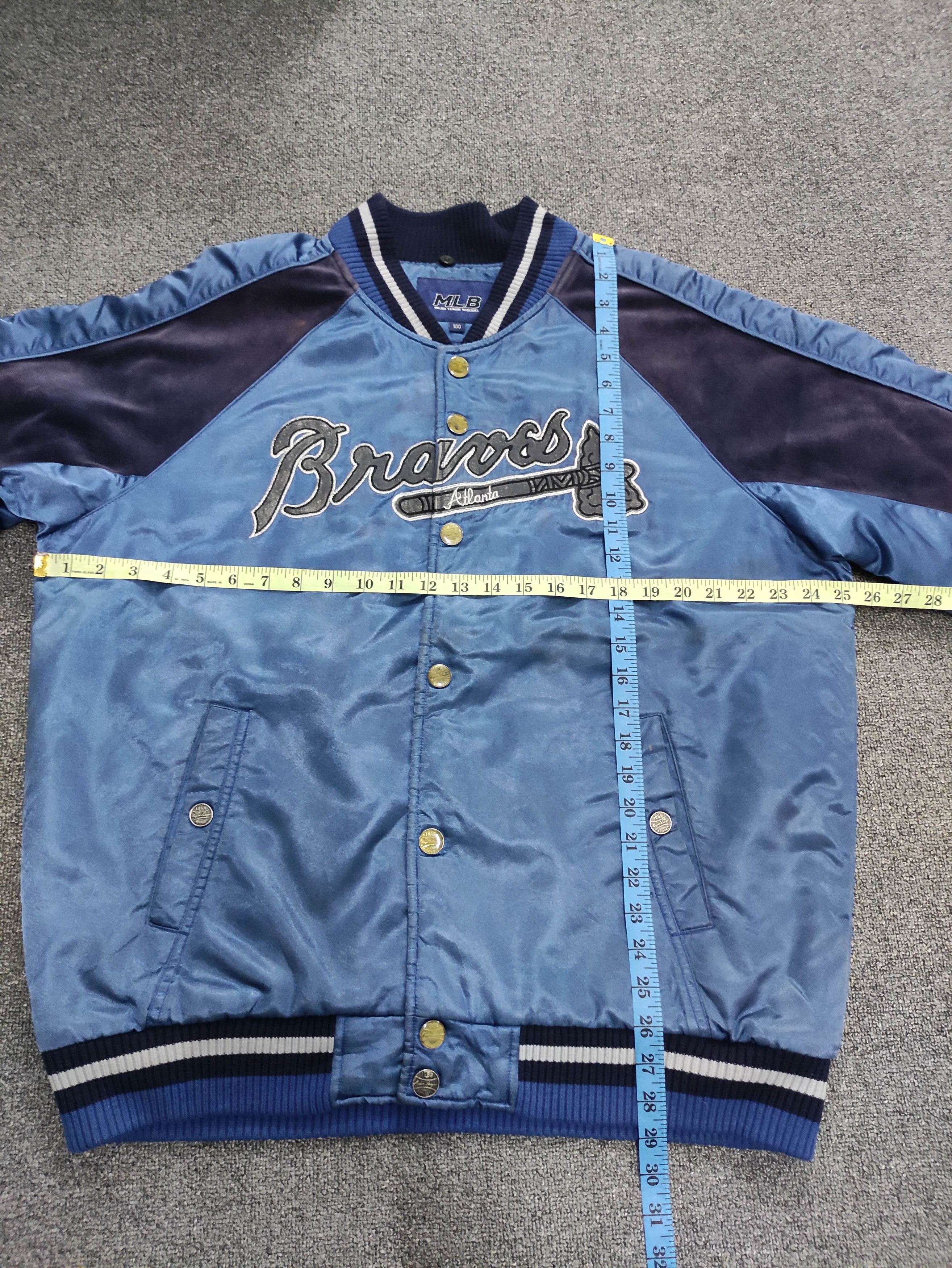 MLB Vintage Mlb Bravers Atlanta Varsity Jacket Snap Button Size US XL / EU 56 / 4 - 17 Thumbnail