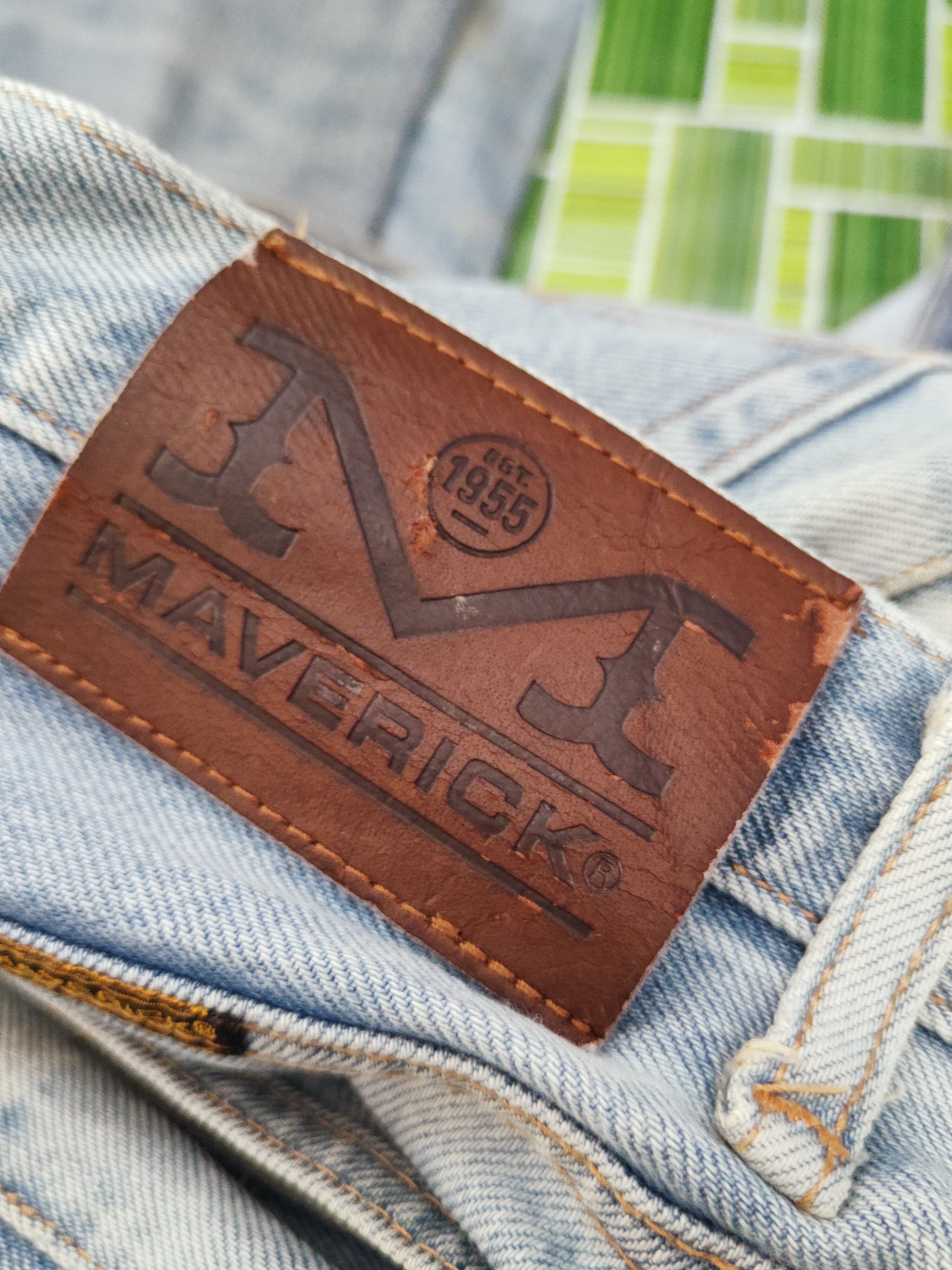Japanese Brand Maverick Light Blue Distressed Ripped Jeans #W219 Size US 34 / EU 50 - 13 Thumbnail