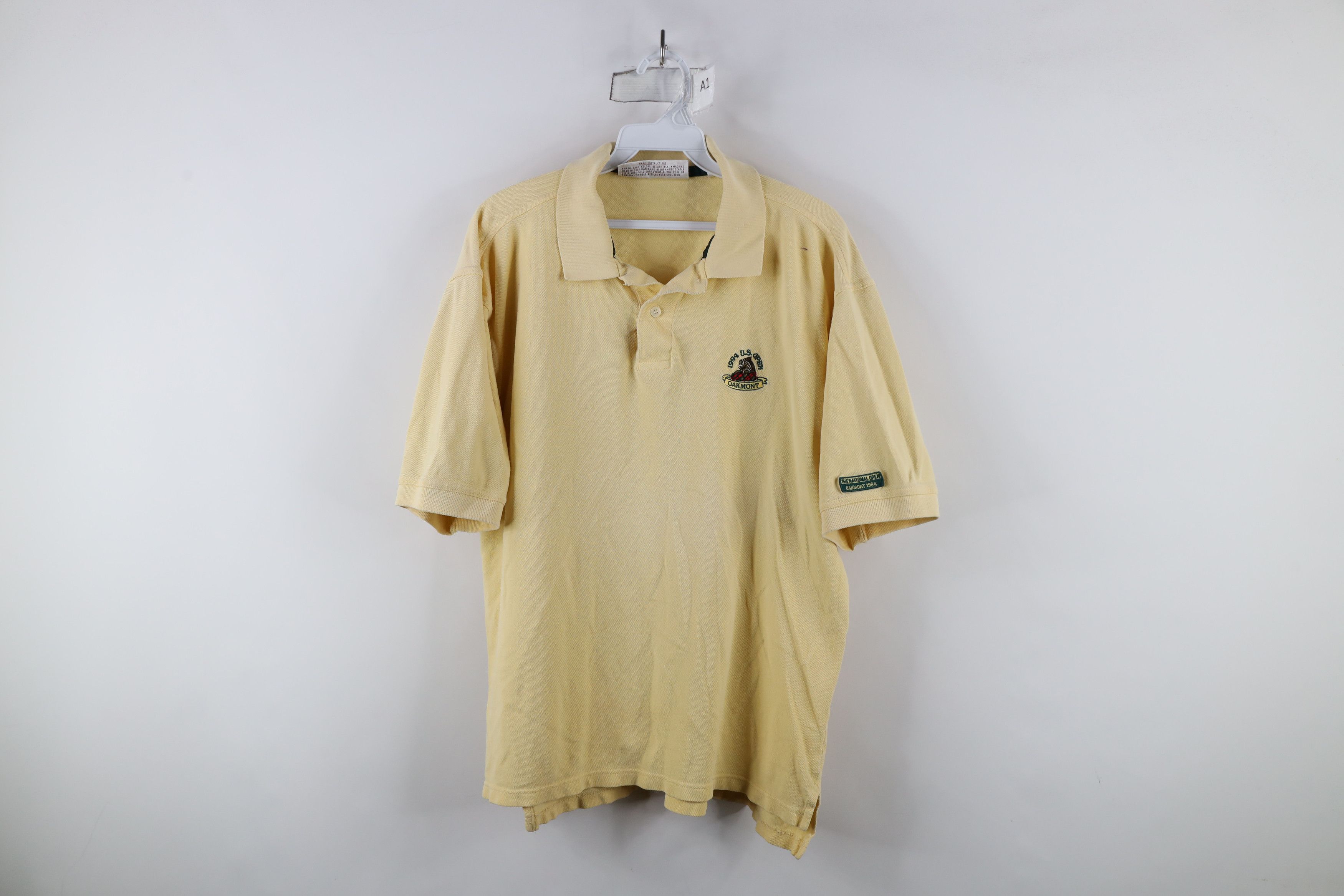 Vintage Vintage 90s Spell Out 1994 US Open Oakmont Golf Polo Shirt Size US L / EU 52-54 / 3 - 1 Thumbnail