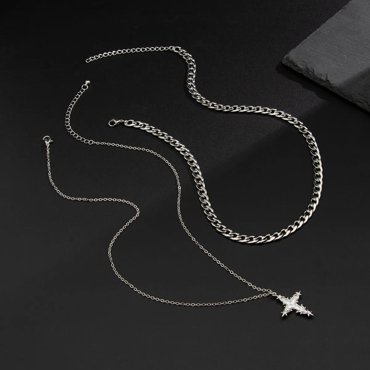 Vintage Cross Star Pendant Necklace Size ONE SIZE - 3 Thumbnail