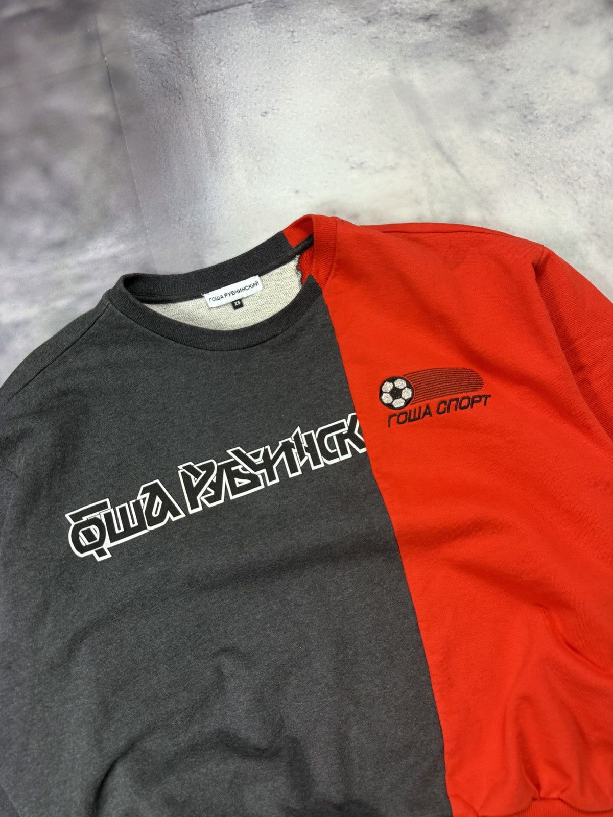 Gosha Rubchinskiy split logo crewneck Size US XS / EU 42 / 0 - 4 Thumbnail