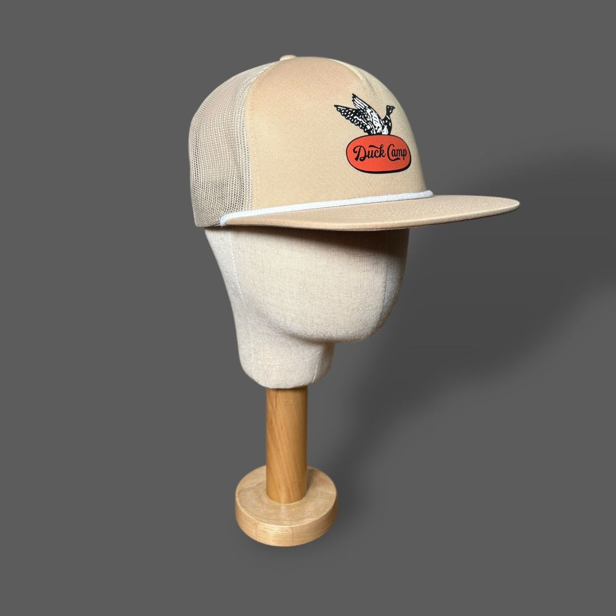 Other Duck Camp Men’s Beige Retro Trucker Hat Sz OS Size ONE SIZE - 8 Thumbnail