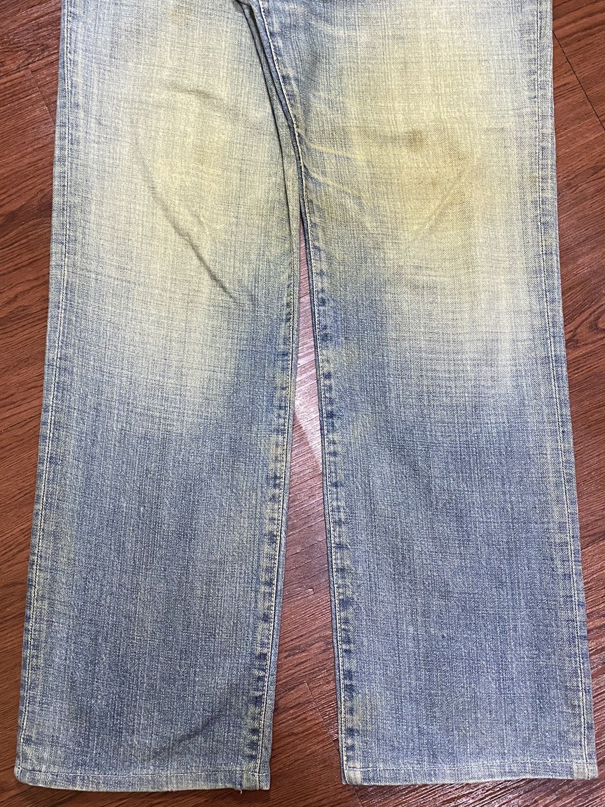 Japanese Brand Vintage Uniqlo S002 Faded Wash Loose Jeans Size US 33 - 7 Thumbnail