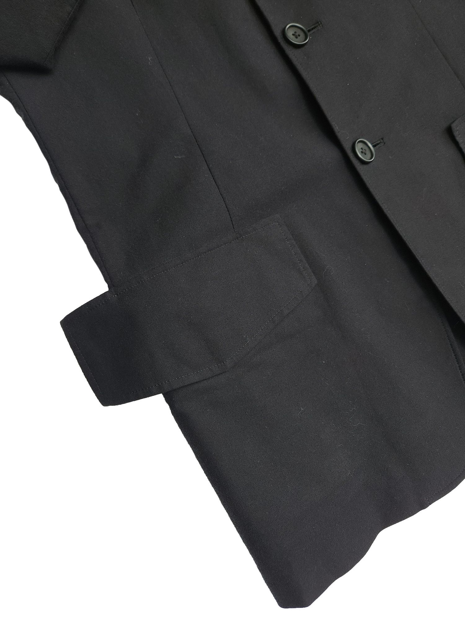 Yohji Yamamoto BLACK Scandal Yohji Yamamoto Back Pleats Cotton Jacket Size US M / EU 48-50 / 2 - 3 Thumbnail