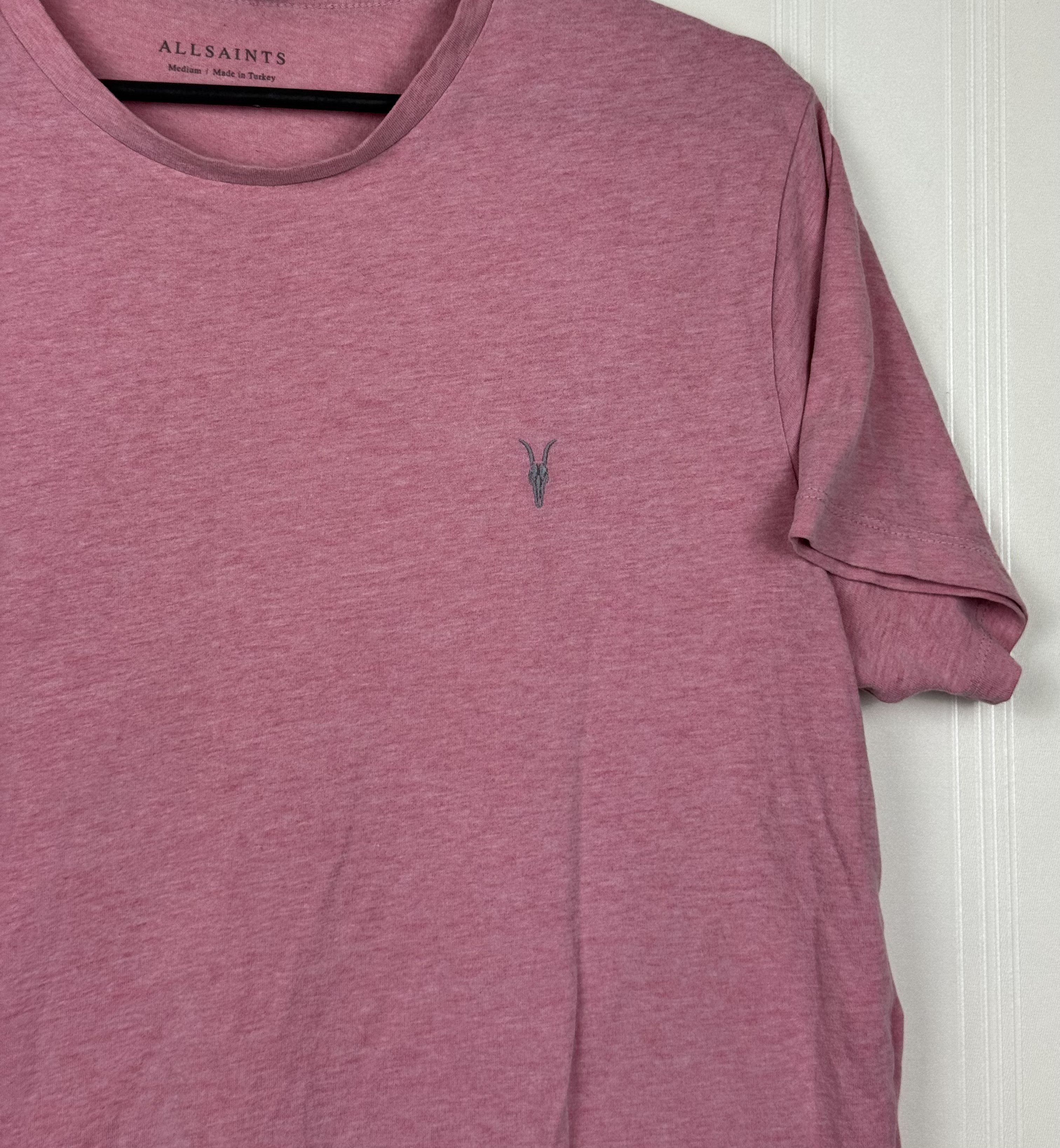 Allsaints AllSaints Pink Logo Tee Size M Size US M / EU 48-50 / 2 - 3 Thumbnail