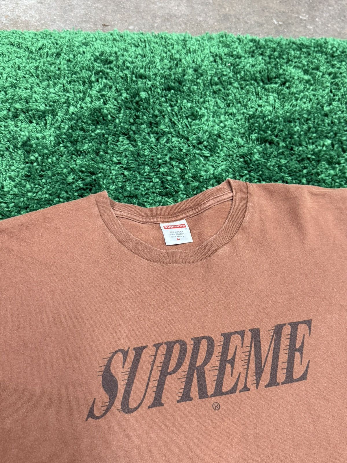 Supreme Supreme Slap Shot Tee Brown FW22 Logo Mocha Coffee Size US M / EU 48-50 / 2 - 3 Thumbnail