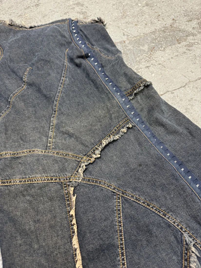 Designer × Vintage Plein Sud Asymmetrical Metal Hook Denim Dress Size S / US 4 / IT 40 - 6 Thumbnail