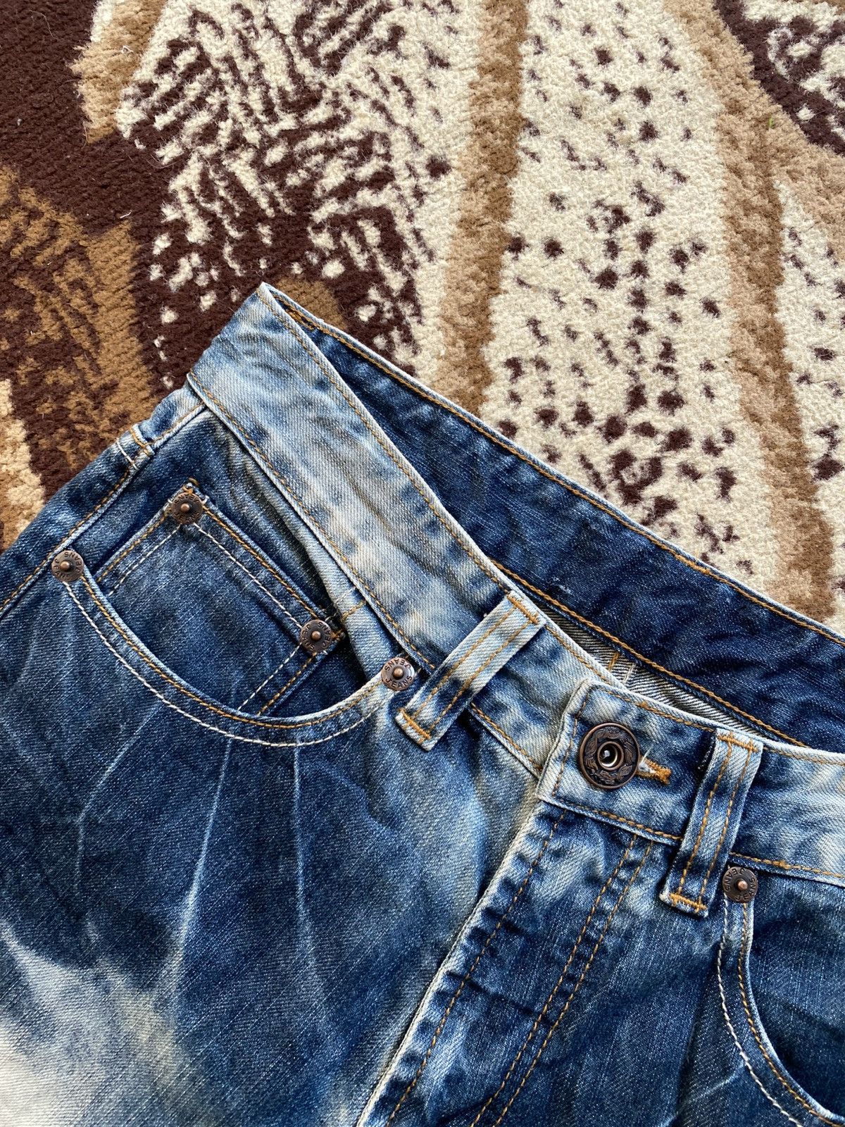 Tornado Mart Osaka Big Train Acid Wash Jeans Size US 30 / EU 46 - 5 Thumbnail