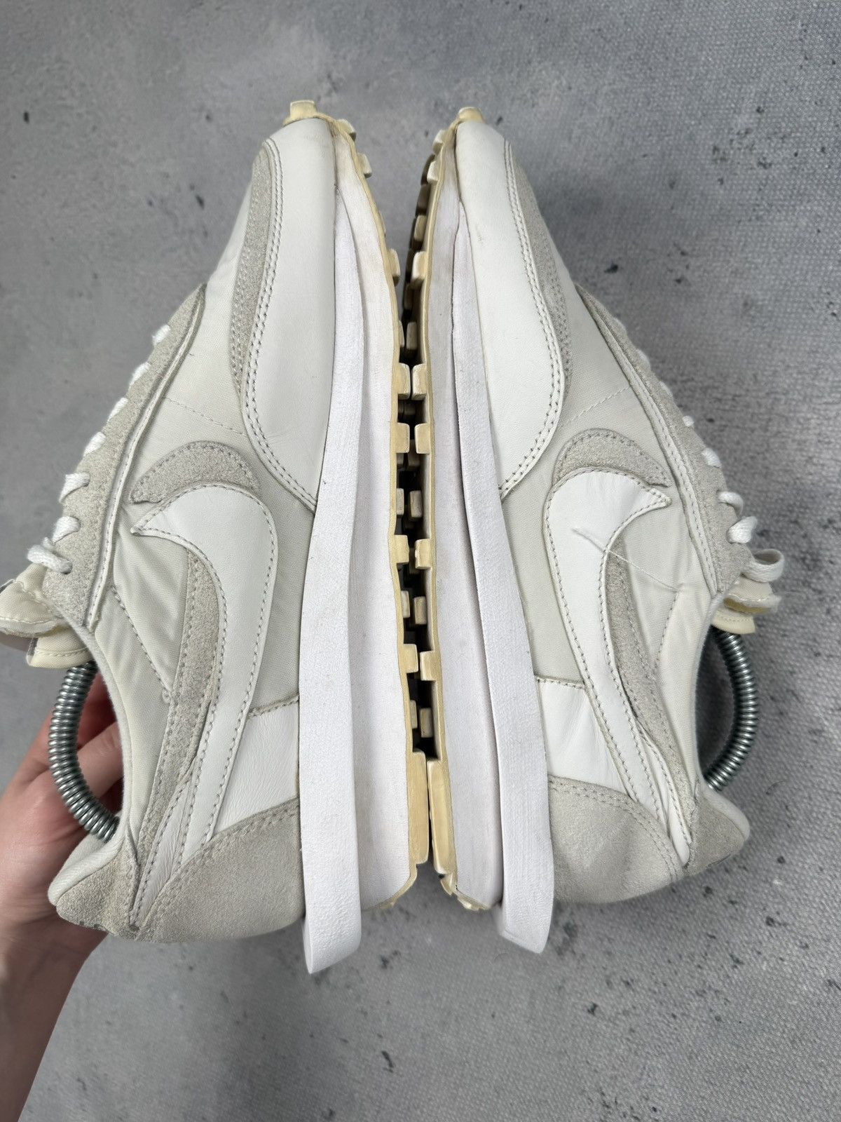 Nike × Sacai Nike X Sacai LDWaffle White Nylon Archive Runner Sneakers Size US 9 / EU 42 - 9 Thumbnail