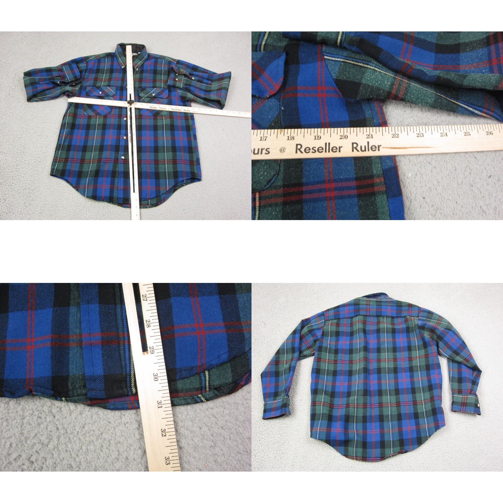 Vintage VINTAGE River Trader Shirt Mens Medium Blue Plaid Flannel Quilted Western Size US M / EU 48-50 / 2 - 8 Thumbnail
