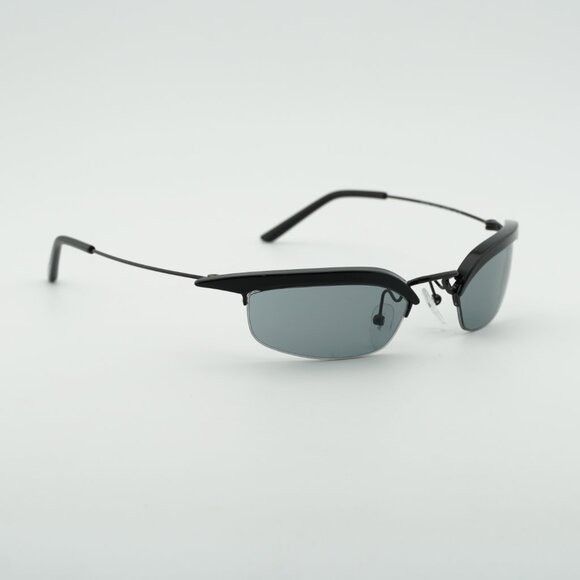 Prada Prada PRB50S 1AB3C2 Sunglasses Black Rectangle Frame Size ONE SIZE - 5 Thumbnail
