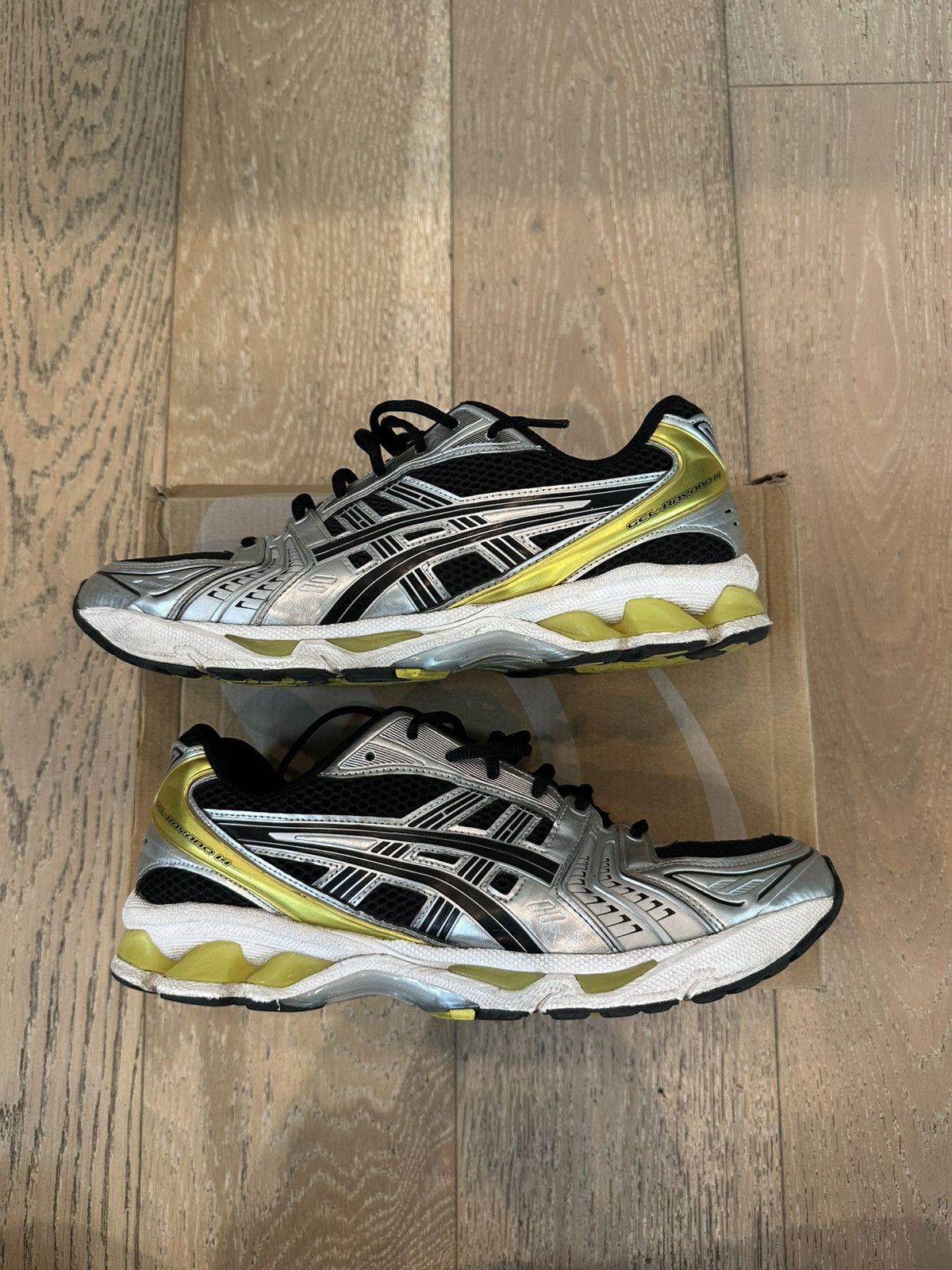 Asics ASICS Gel-Kayano 14 Black Lemon Spark Size US 10.5 / EU 43-44 - 4 Thumbnail