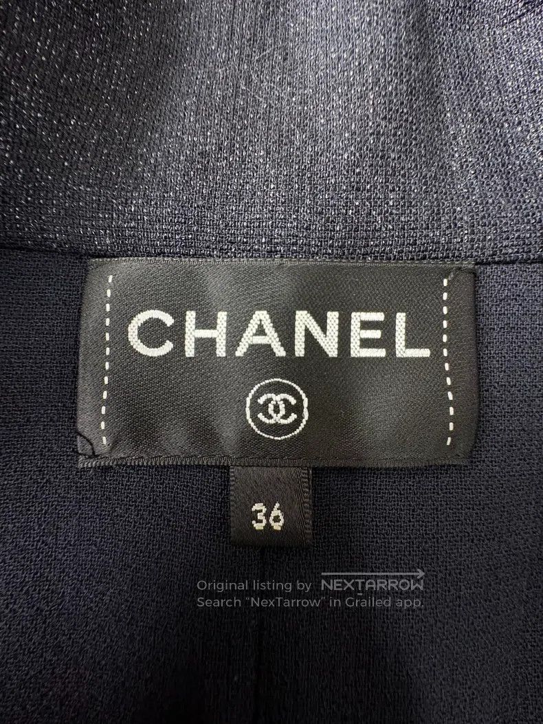 Chanel Chanel Cruise series catwalk black double-breasted glitter Size XS / US 0-2 / IT 36-38 - 6 Thumbnail