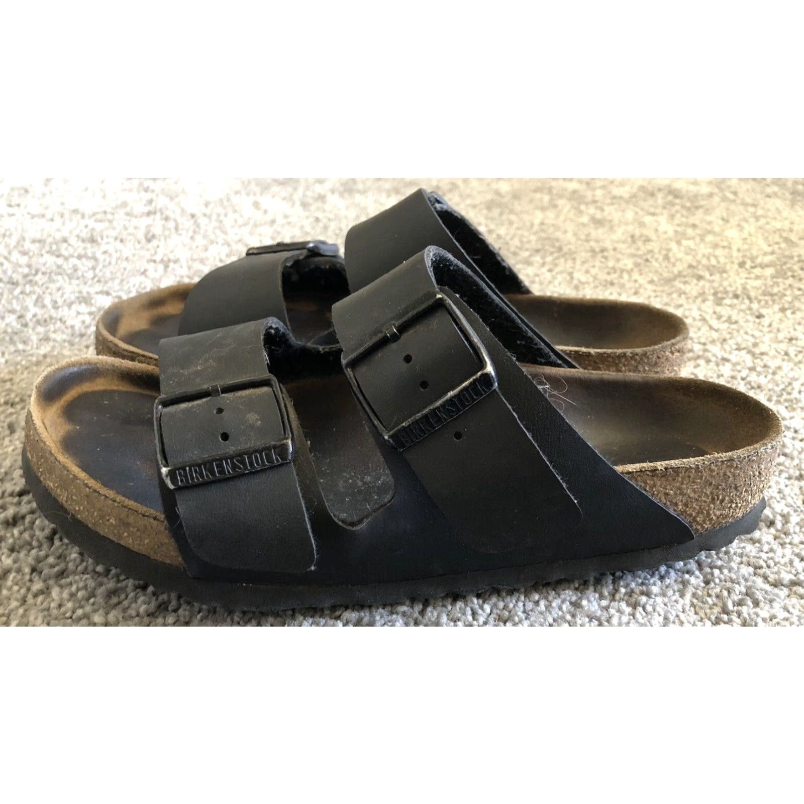 Birkenstock VINTAGE Birkenstock 70 9Y Women’s Size 6 Black Adjustable Straps Buckle Made In Germany Sandal Women Black Slip-On 70s Hipster Outdoor Size US 6 / IT 36 - 3 Thumbnail