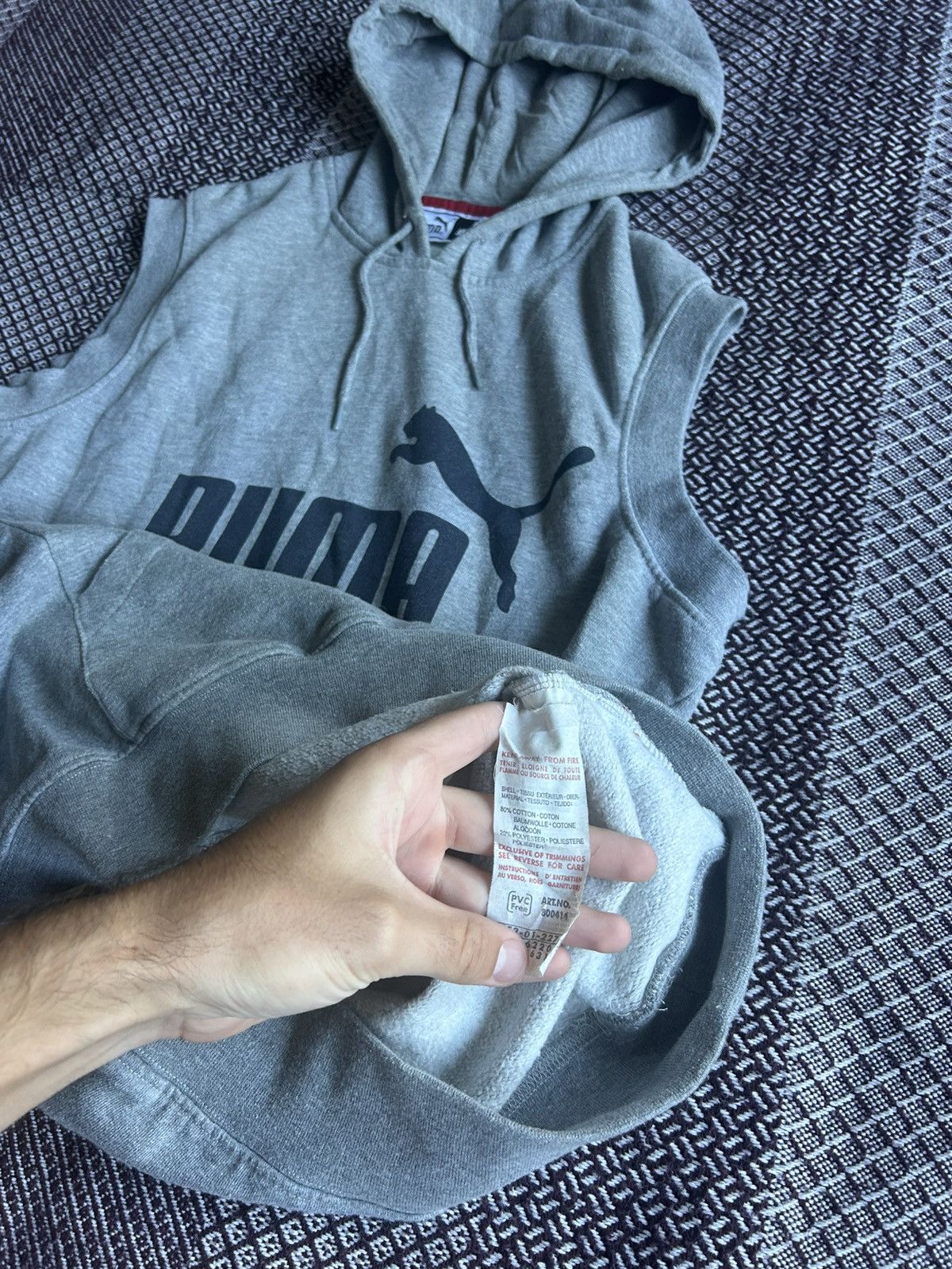 Puma Puma Vintage Vest Grey Hoodie Unisex Sportswear Size Medium Size US M / EU 48-50 / 2 - 8 Thumbnail