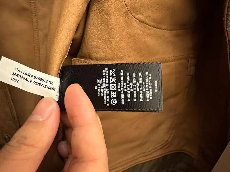 RRL Ralph Lauren RRL Ralph Lauren New retro deep khaki cowhide suede leathe Size US XXL / EU 58 / 5 - 6 Thumbnail