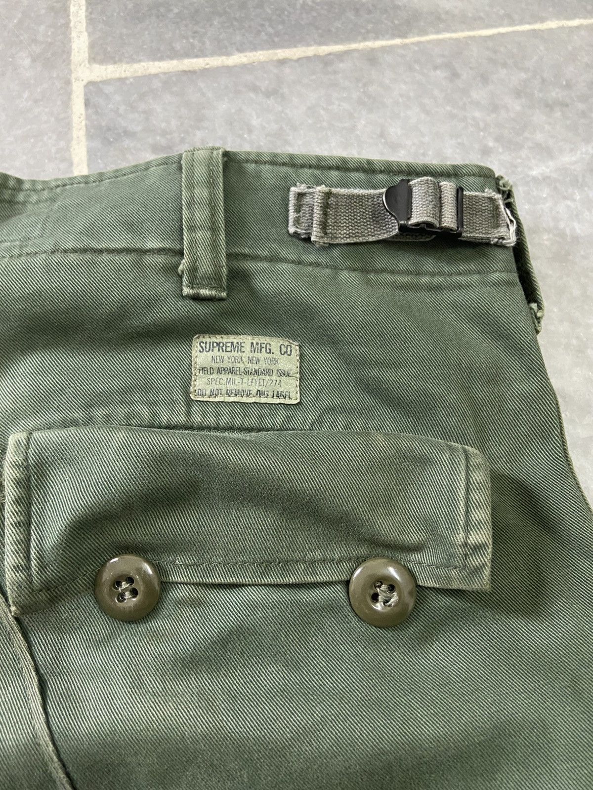 Supreme Supreme Vintage Supreme Mfg Co OG 107 Military Pants Size US 29 - 4 Thumbnail