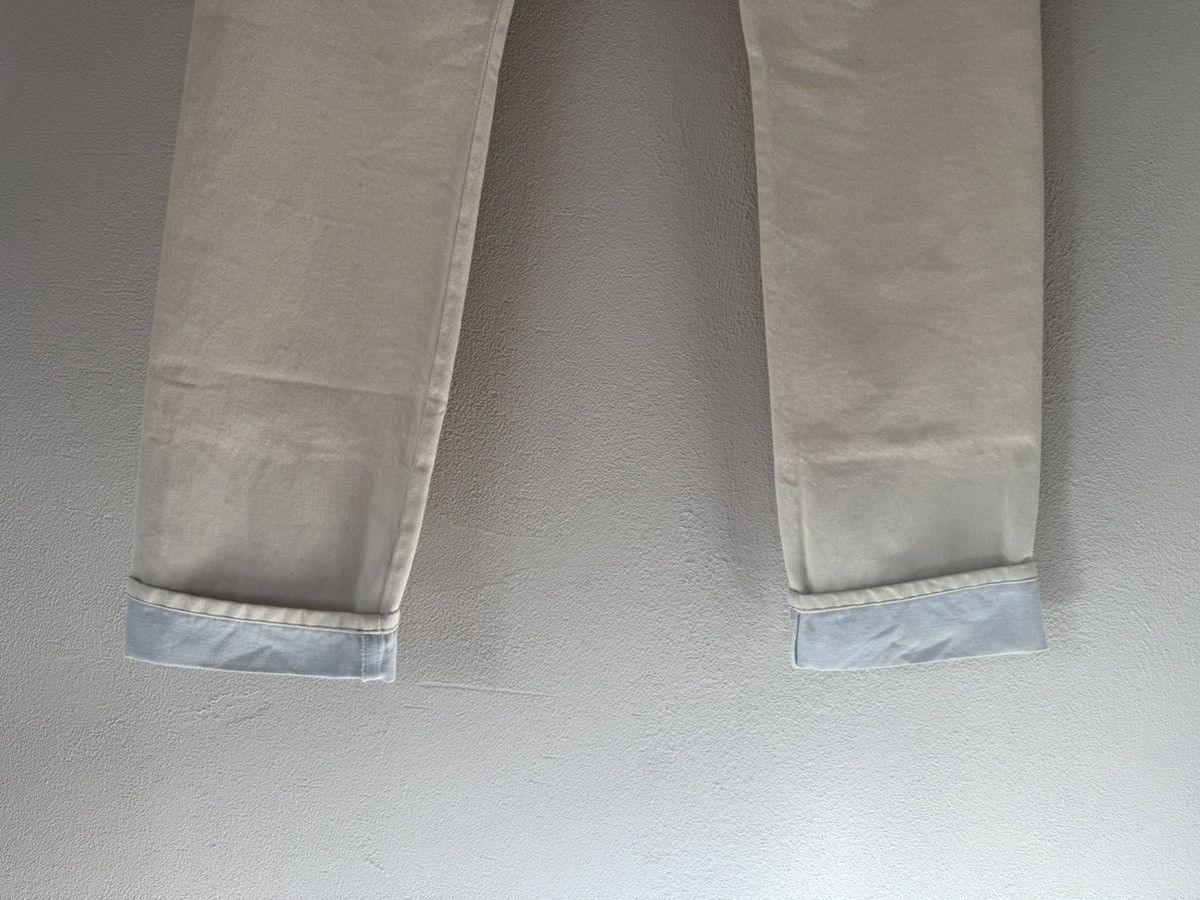 Bottega Veneta Cream Straight-Leg Denim with Clean Turn-Up Hem Size US 30 / EU 46 - 13 Thumbnail