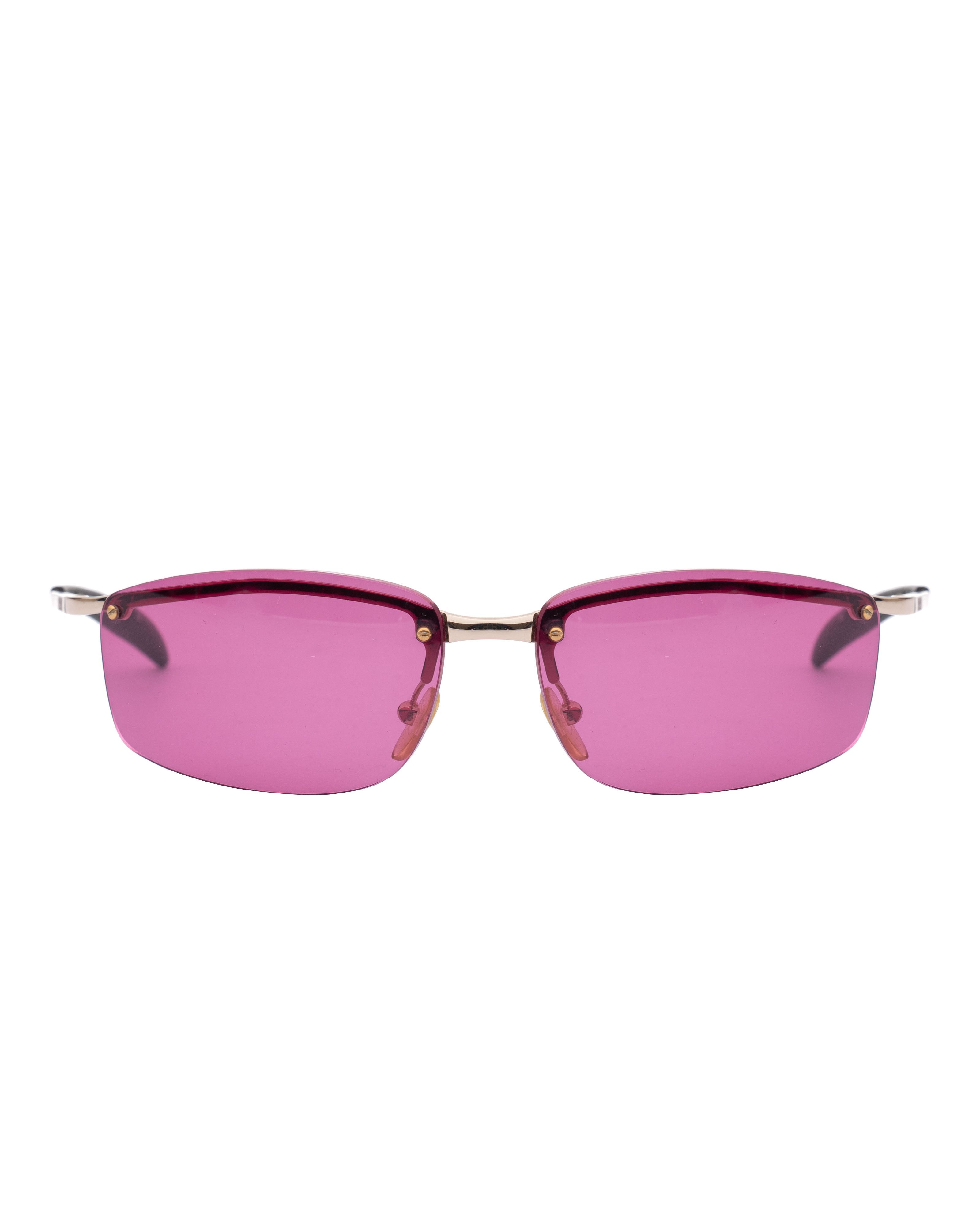 Diesel Diesel '90s Pink & Gold Rimless Sunglasses Size ONE SIZE - 1 Thumbnail