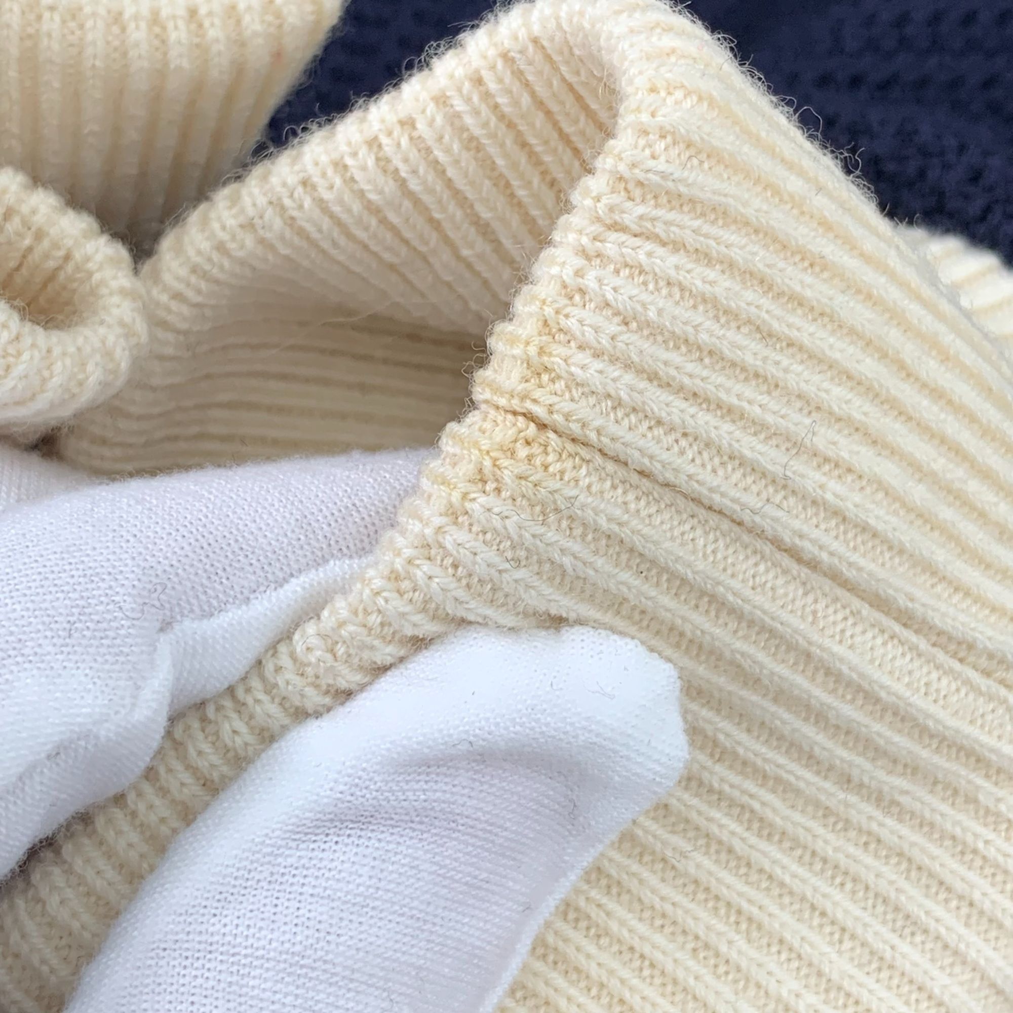 Gucci Navy Hooded Zip-Up Sweatshirt With Red & Green Stripes