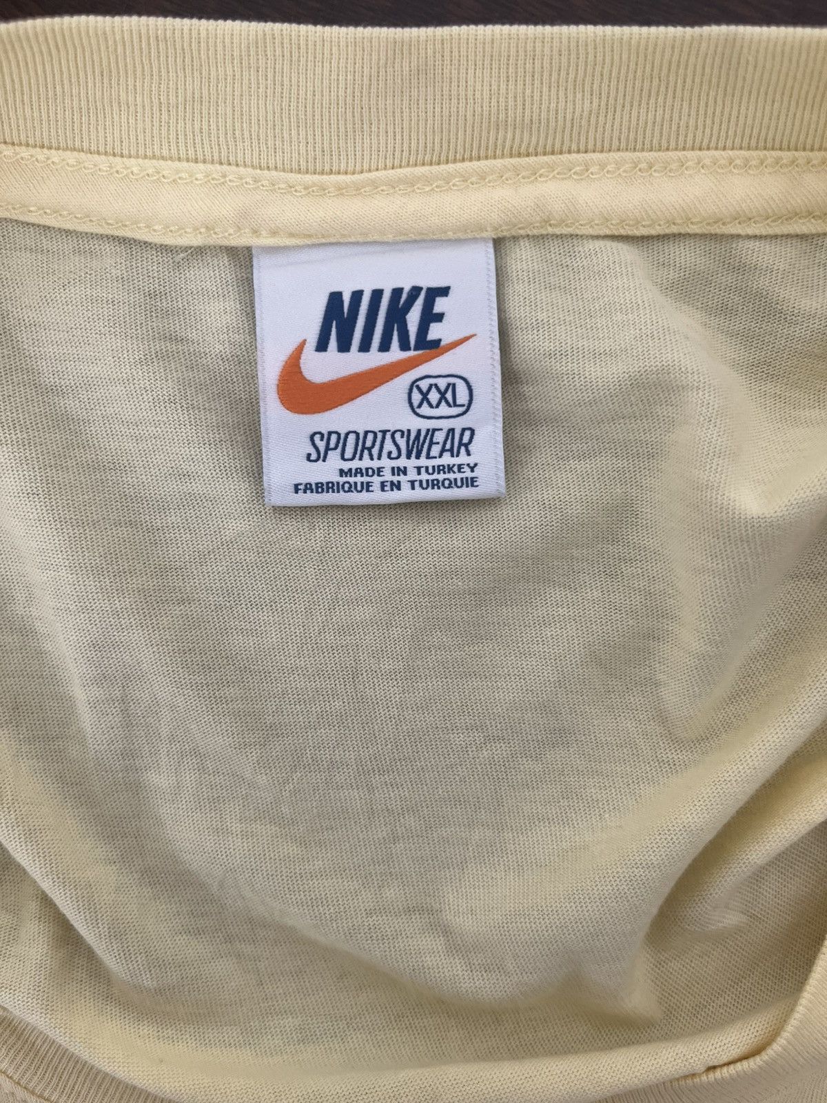 Nike × Vintage Nike Vintage Pinwheel Yellow T-Shirt XXL New Without Tags Size US XXL / EU 58 / 5 - 4 Thumbnail